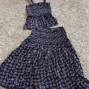 JCrew tank and skirt set